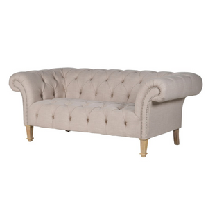 Natural Buttoned Chesterfield nationwide delivery www.lilybloom.ie