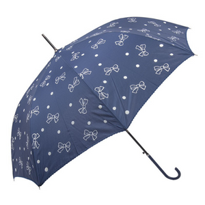 Navy Bow Detail Umbrella nationwide www.lilybloom.ie
