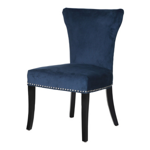 Navy Dining Chair with Silver Studs nationwide www.lilybloom.ie