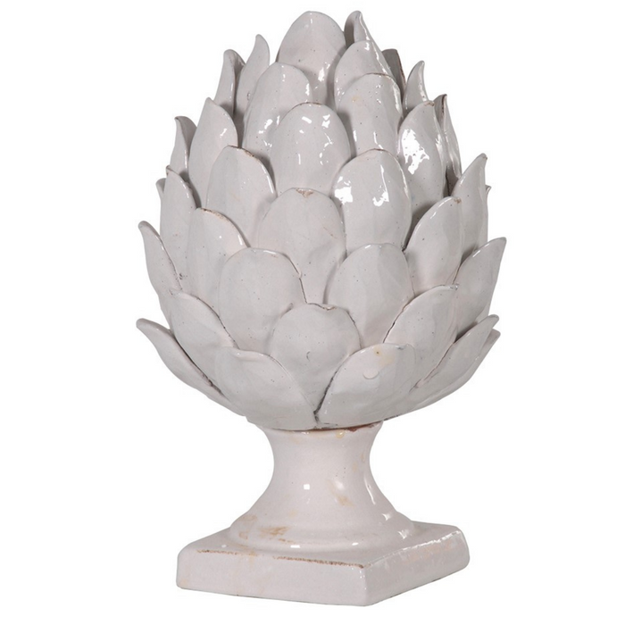Off-white Distressed Artichoke On Base