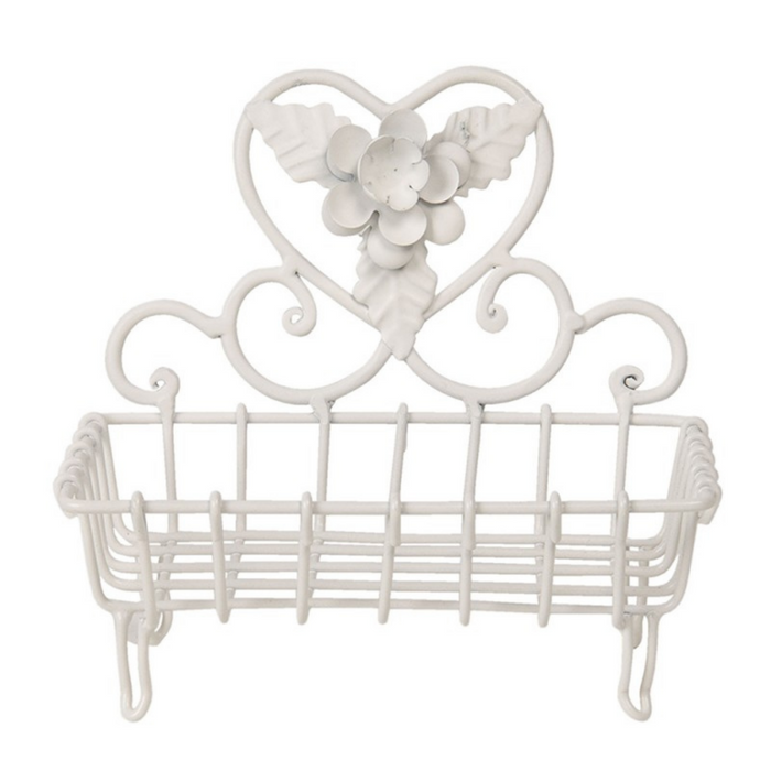 Off White Heart Soap Dish