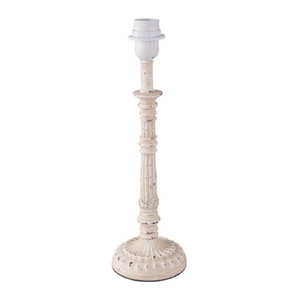 Off White Wooden Lamp base nationwide delivery www.lilybloom.ie 