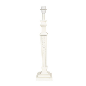 Off White Wooden square  Lamp base nationwide delivery www.lilybloom.ie