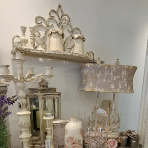 Ornate Wall Shelf Distressed www.lilybloom.ie