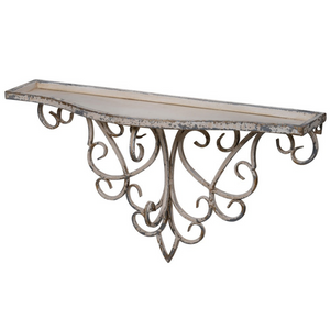 Ornate Wall Shelf Distressed www.lilybloom.ie