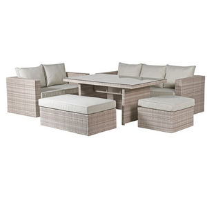 Outdoor Rattan 5 Piece Seating Set with Dining Table nationwide delivery www.lilybloom.ie