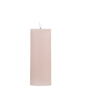 Dusty Pink Pillar Candle LED incl. battery Large