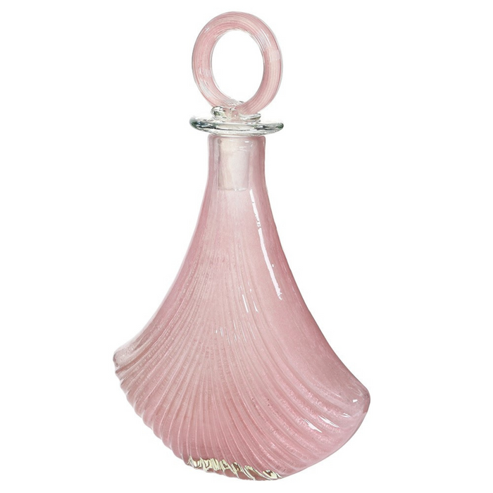 Pink Glass Decanter