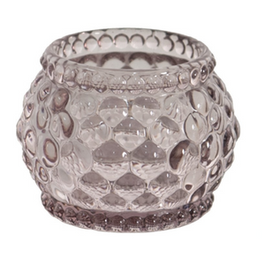 Pink Glass Tealight holder nationwide delivery www.lilybloom.ie 