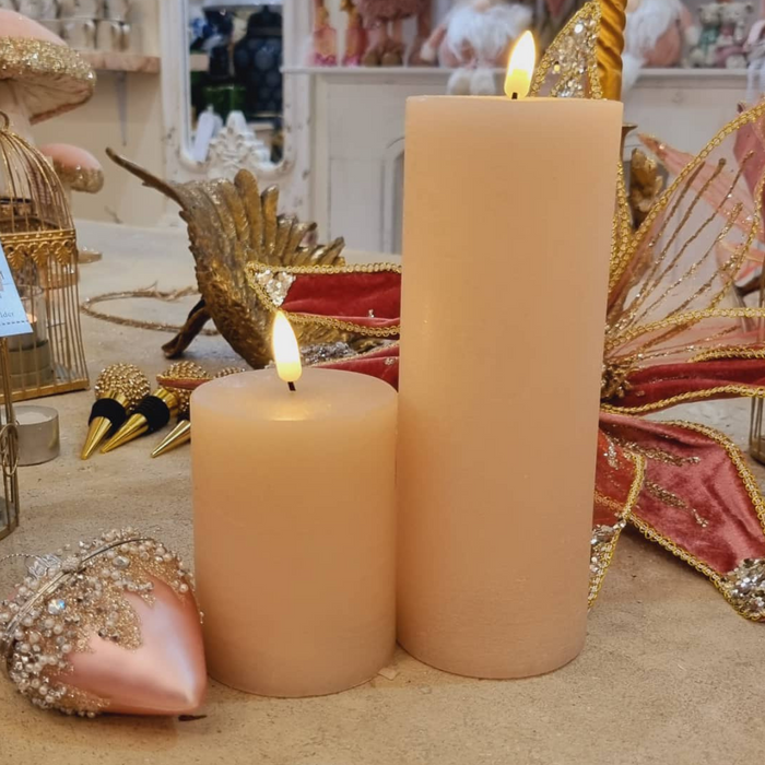 Tall Pink LED Candle