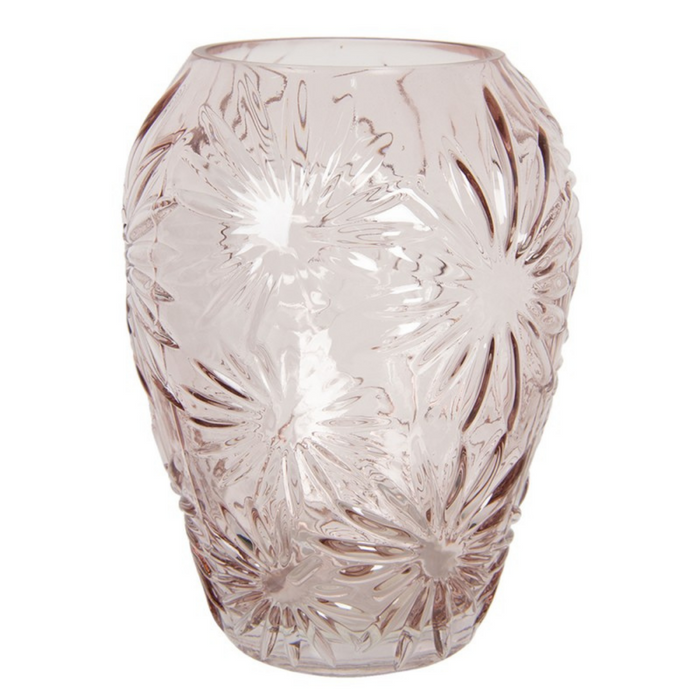 Pink Round Glass Vase