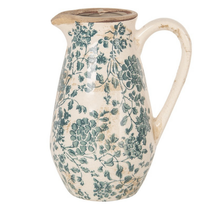 Pitcher with Green Leaves
