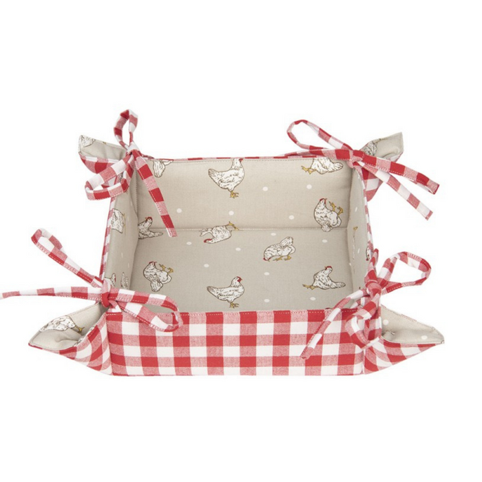 Red Chicken Bread Basket