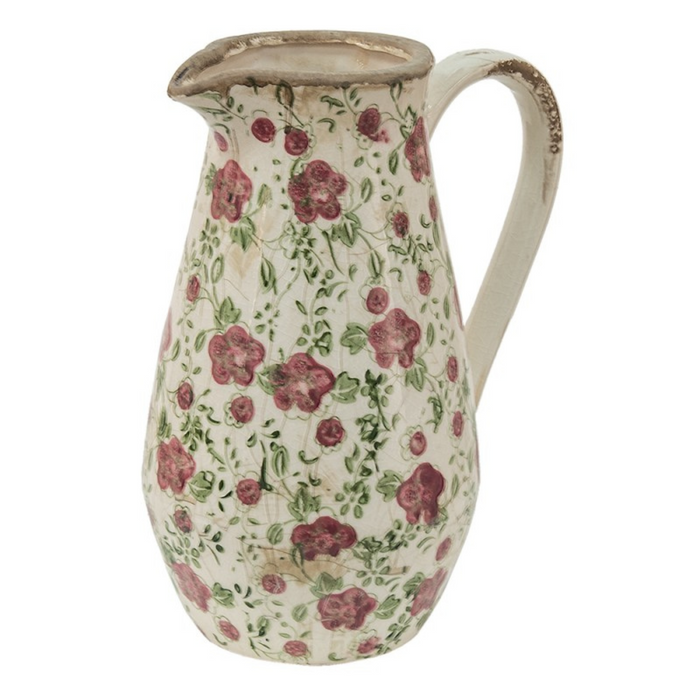 Rose and Green Pitcher