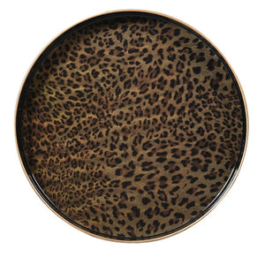 Black and Leopard Print Tray