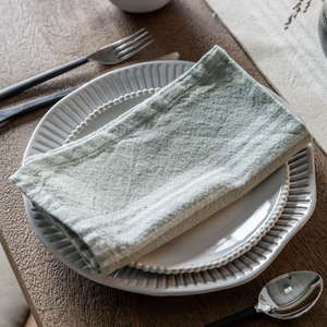 Sage Stripe Napkin 4 pack nationwide delivery www.lilybloom.ie