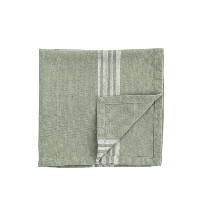 Sage Stripe Napkin 4 pack