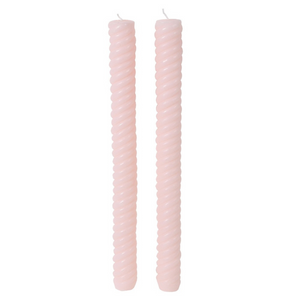 Set of 2 Pink Dinner Candles nationwide delivery www.lilybloom.ie