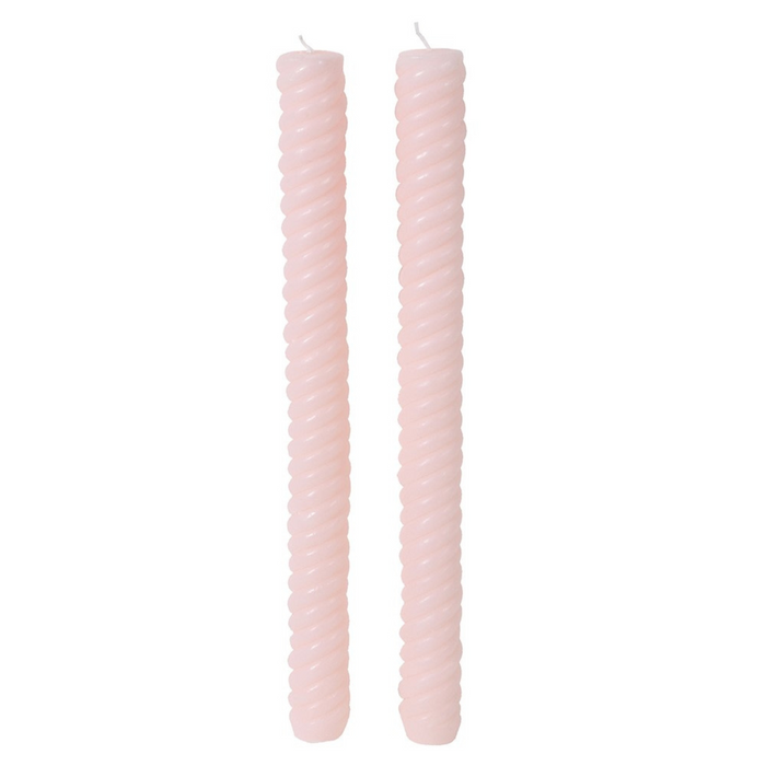 Set of 2 Pink Dinner Candles