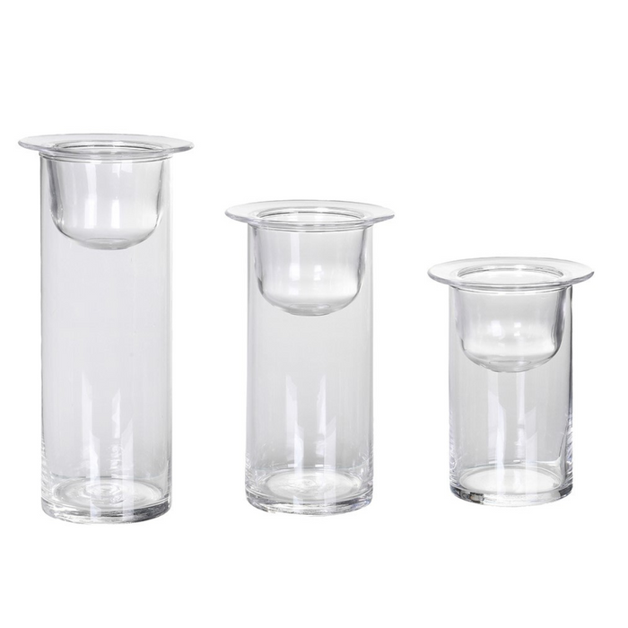 Set of 3 Cylindrical Candle Holders