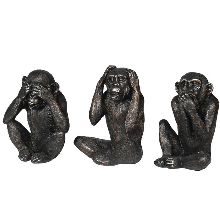 Set of 3 Hear No Evil Monkeys