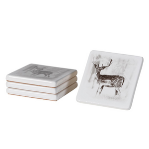 Set of 4 Deer Coasters nationwide delivery www.lilybloom.ie