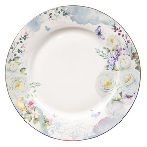 Set of 4 butterfly & floral dinner plates delivery nationwide www.lilybloom.ie