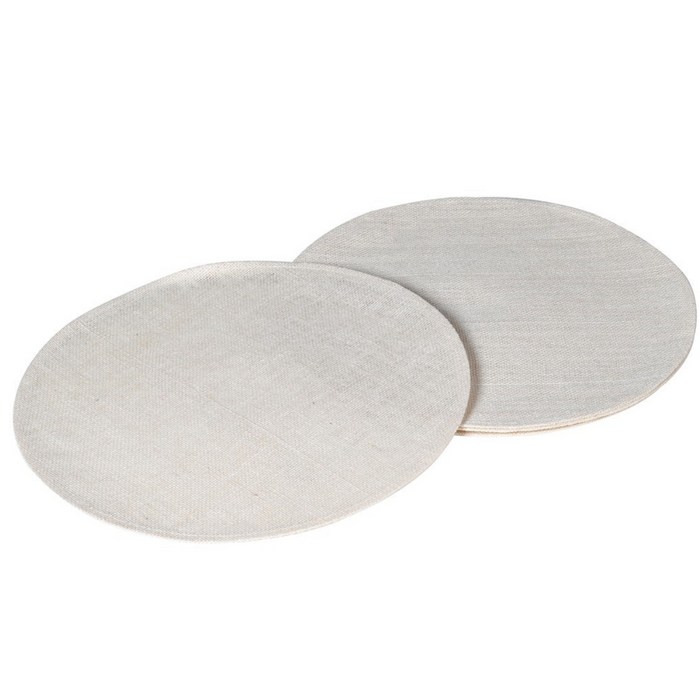 Set of Four Off White Jute Placemats