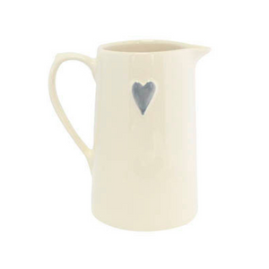 Shaker Grey Heart 700ml Jug nationwide delivery www.lilybloom.ie