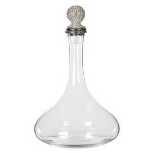 Silver Diamante Glass Decanter nationwide delivery www.lilybloom.ie