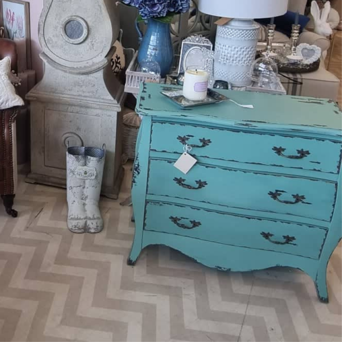 Small blue online chest of drawers
