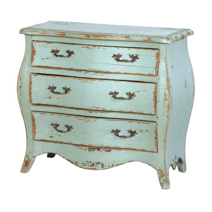 Small Blue 3 Drawer Chest