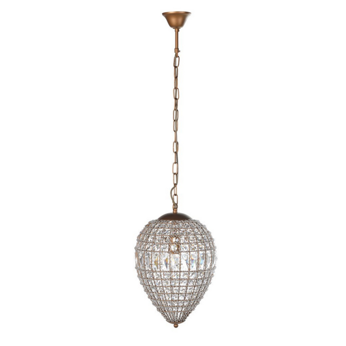 Small Dome Crystal Chandelier