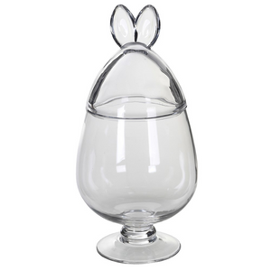 _Small Glass Rabbit Ears Jar nationwide delivery www.lilybloom.ie