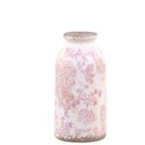 Melun Bottle with Pink French Pattern - Small