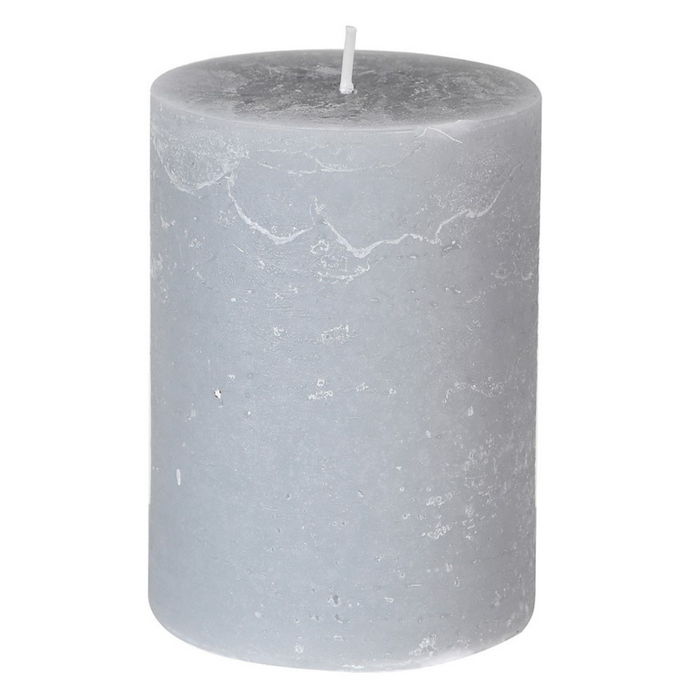 Small Rustic Grey Candle