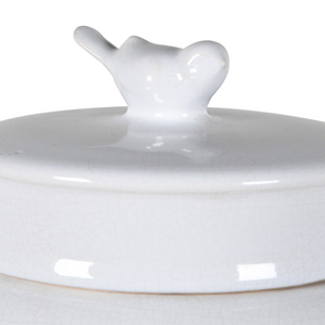 Small White Bird Top Jar nationwide delivery www,lilybloom.ie