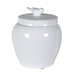 Small White Bird Top Jar nationwide delivery www,lilybloom.ie
