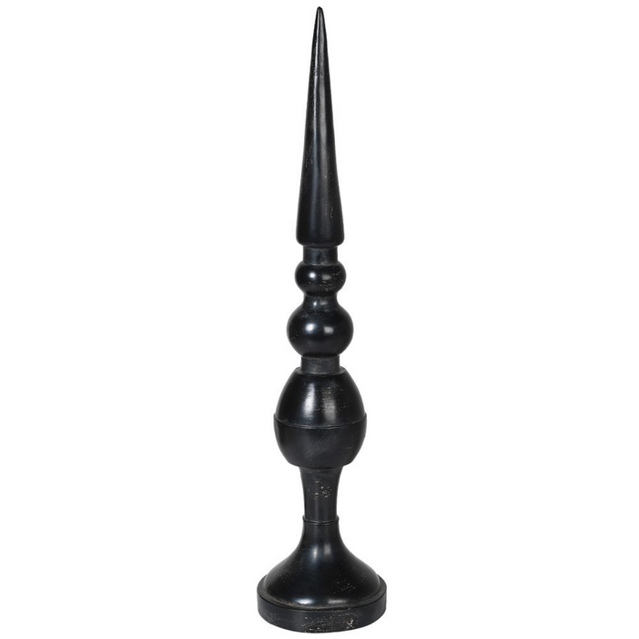 Tall Black Finial