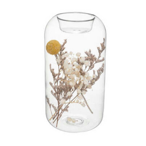 Tall Tealight Holder With Dried Flowers nationwide delivery www.lilybloom.ie