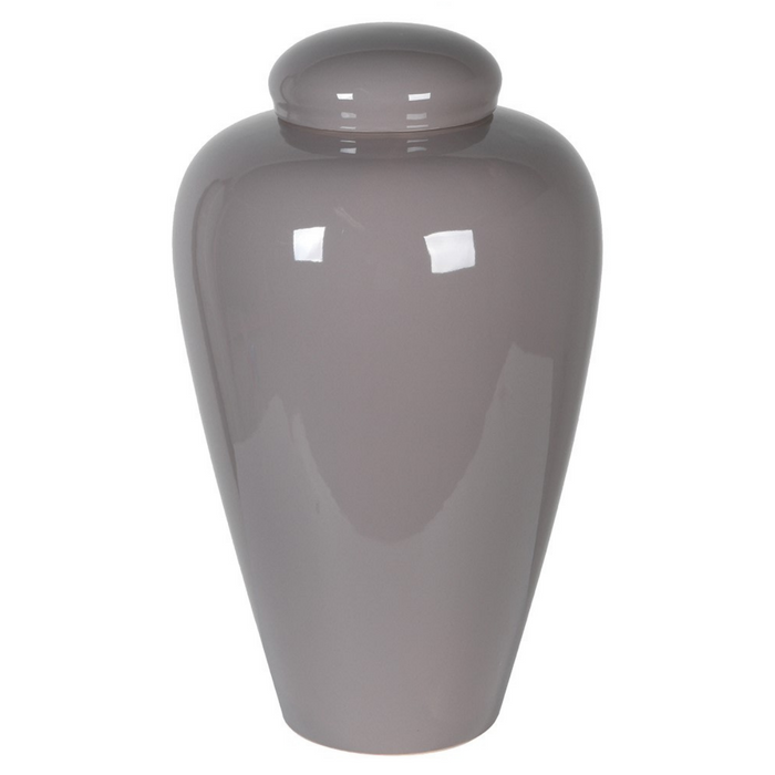 Taupe Lidded Ceramic Jar