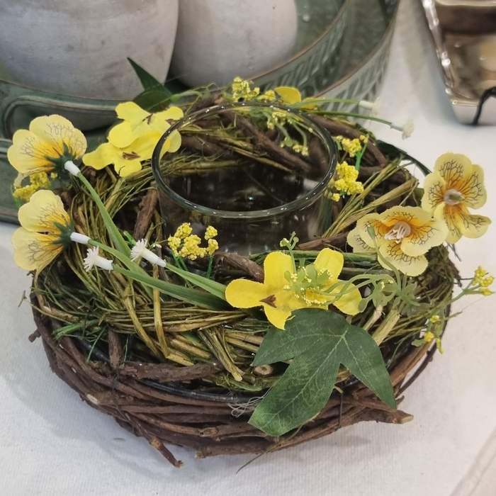 Twig/Faux Flower Nite Lite Holder