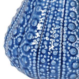 Urchin Effect Blue Ceramic Jug
