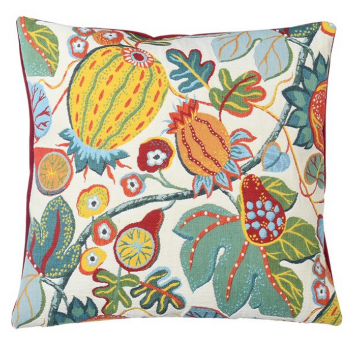 Vibrant Fruit Tree Cushion Cover