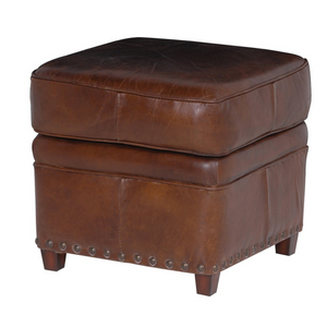 _Vintage Leather foot Stool nationwide delivery www.lilybloom.ie