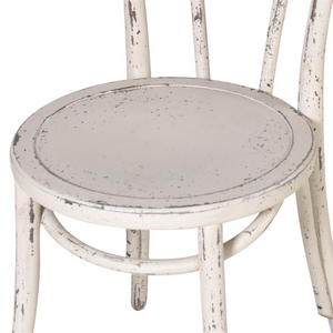 _White Distressed Dining Chair nationwide delivery www.lilybloom.ie