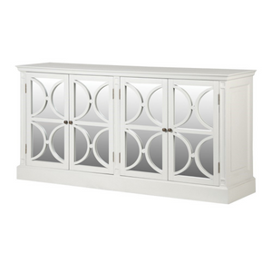 White Hamptons 4 door mirror sideboard nationwide delivery www.lilybloom.ie