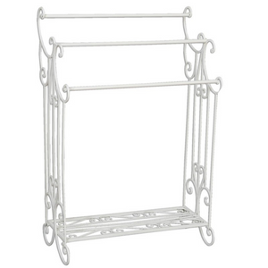 White Iron Towel Holder delivery nationwide www.lilybloom.ie