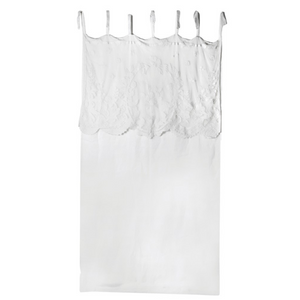 White Linen Pattern Curtain nationwide delivery www.lilybloom.ie