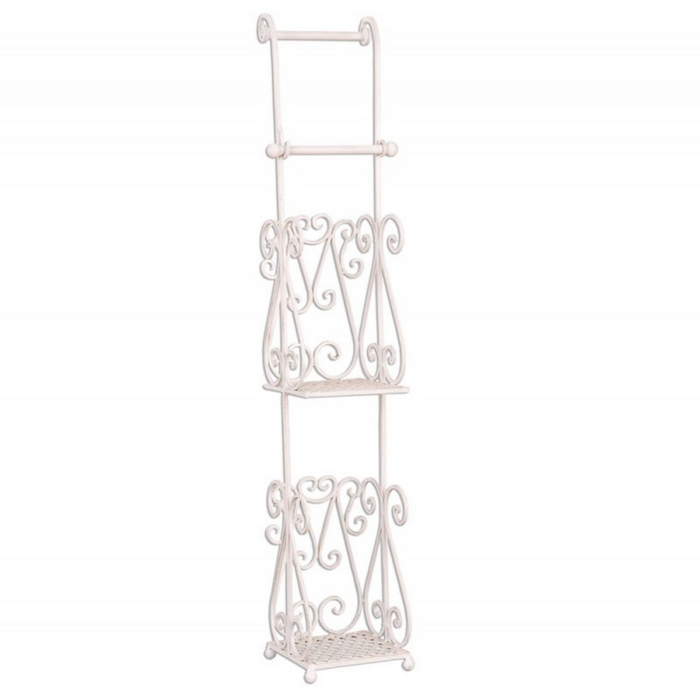 White Iron Toilet Paper Holder